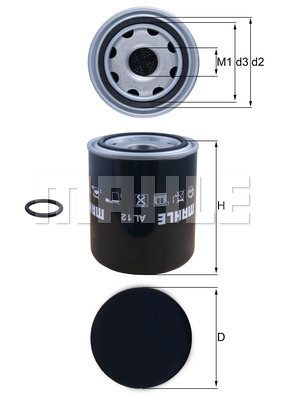 Element filtrant uscator aer, compresor WG2400543 WILMINK GROUP