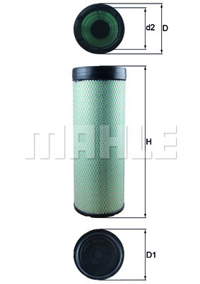 Filtru aer secundar WG1217005 WILMINK GROUP