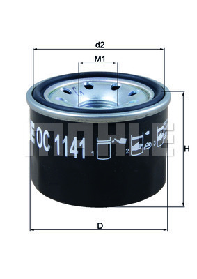 Filtru ulei WG2326136 WILMINK GROUP