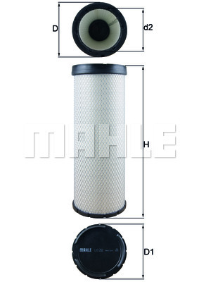 Filtru aer secundar WG1216982 WILMINK GROUP