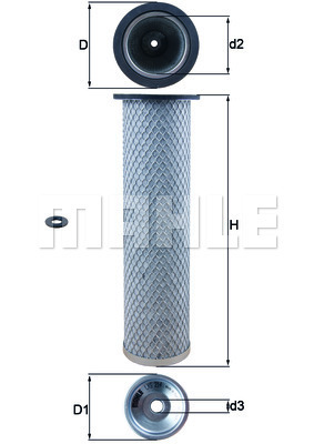 Filtru aer secundar WG1216970 WILMINK GROUP