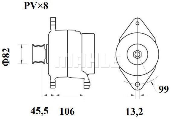 Generator / Alternator WG2044036 WILMINK GROUP