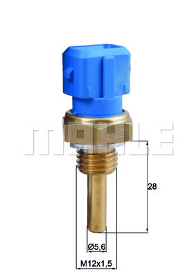 Senzor,temperatura lichid de racire WG1789655 WILMINK GROUP
