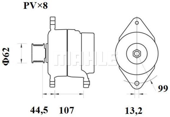 Generator / Alternator WG2044040 WILMINK GROUP