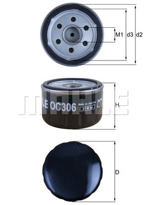 Filtru ulei WG1217119 WILMINK GROUP