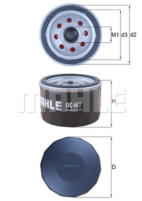 Filtru ulei WG1217154 WILMINK GROUP