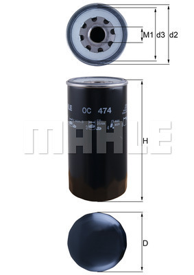 Filtru ulei WG1104021 WILMINK GROUP