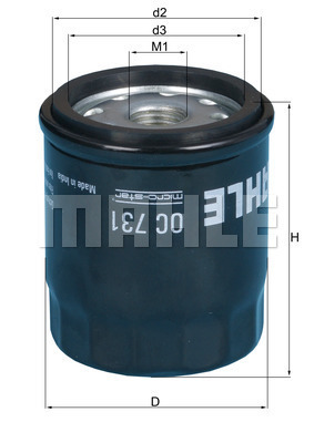 Filtru ulei WG1217224 WILMINK GROUP