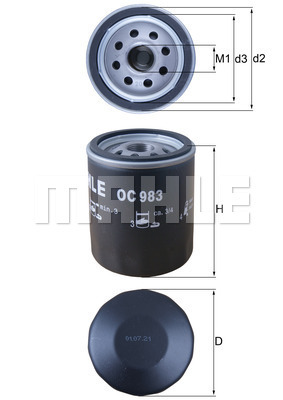 Filtru ulei WG1217252 WILMINK GROUP