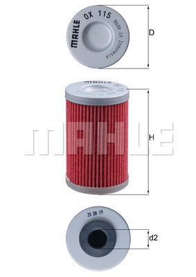 Filtru ulei WG1217262 WILMINK GROUP