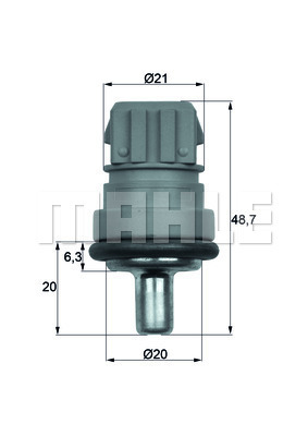 Senzor,temperatura lichid de racire WG1266029 WILMINK GROUP