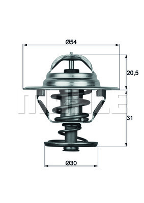 Termostat,lichid racire WG1104798 WILMINK GROUP