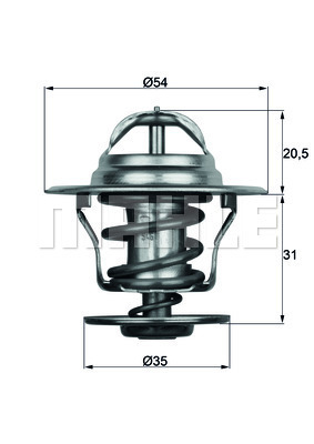 Termostat,lichid racire WG2401482 WILMINK GROUP