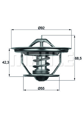 Termostat,lichid racire WG1262751 WILMINK GROUP