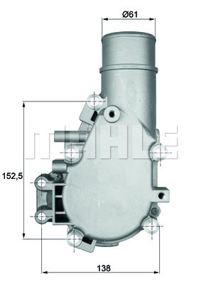 Termostat,lichid racire WG1217584 WILMINK GROUP