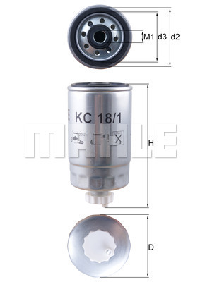 Filtru combustibil WG1214762 WILMINK GROUP