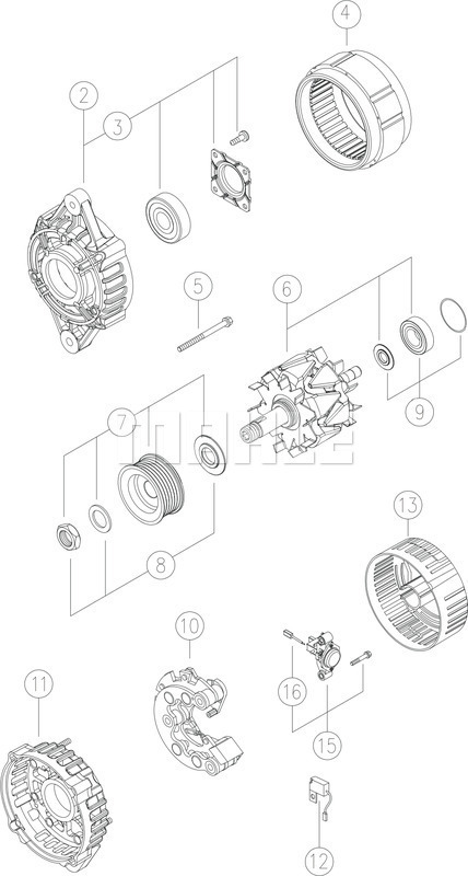 Generator / Alternator WG2043562 WILMINK GROUP