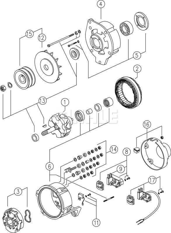 Generator / Alternator WG2043580 WILMINK GROUP