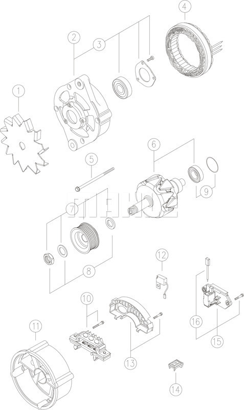 Generator / Alternator WG2043819 WILMINK GROUP