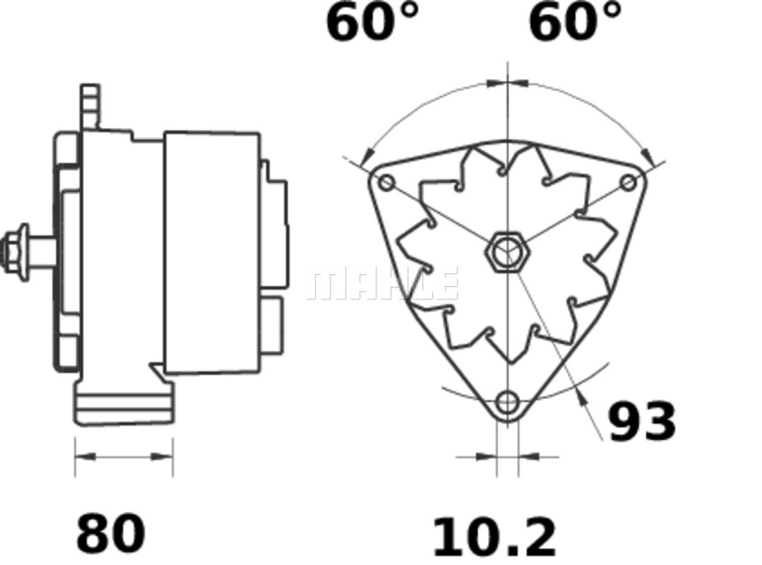 Generator / Alternator WG2043784 WILMINK GROUP