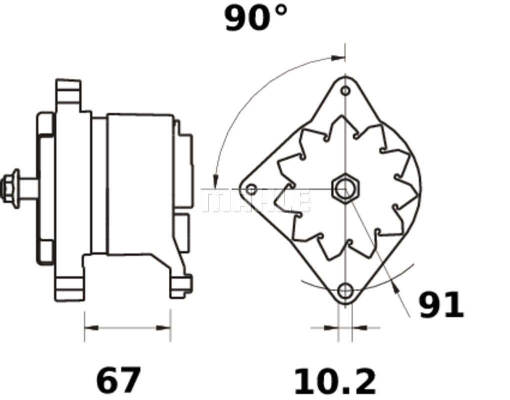 Generator / Alternator WG2043785 WILMINK GROUP