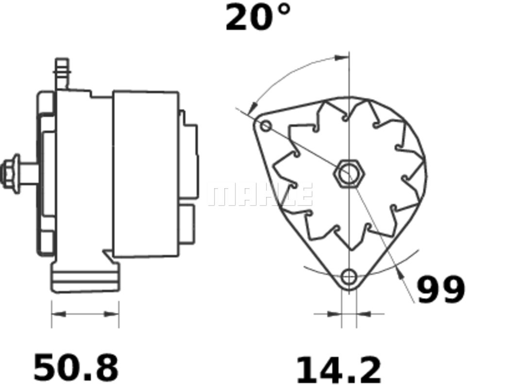 Generator / Alternator WG2043728 WILMINK GROUP