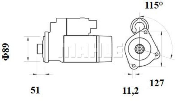 Starter WG2045430 WILMINK GROUP