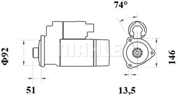 Starter WG2045434 WILMINK GROUP
