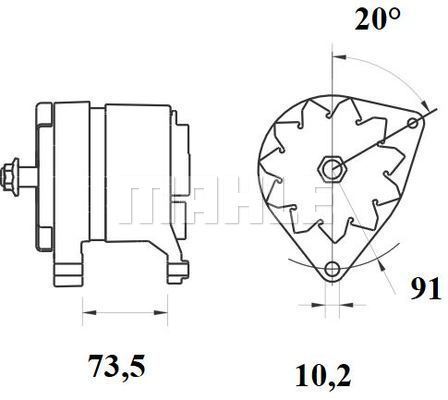 Generator / Alternator WG2203034 WILMINK GROUP