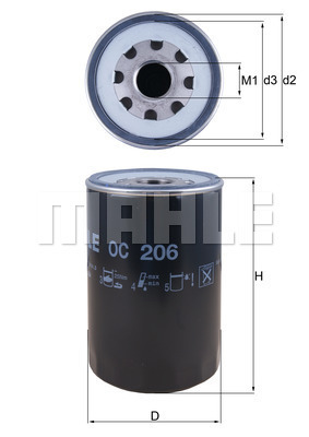 Filtru ulei WG1217054 WILMINK GROUP
