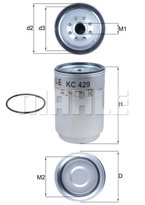 Filtru combustibil WG1214830 WILMINK GROUP
