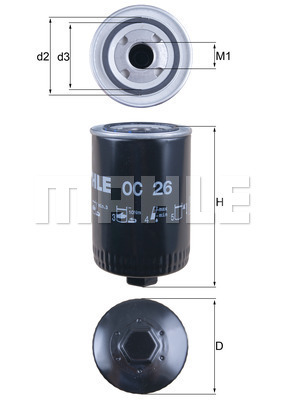 Filtru ulei WG1217086 WILMINK GROUP