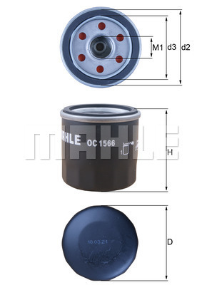Filtru ulei WG2326141 WILMINK GROUP