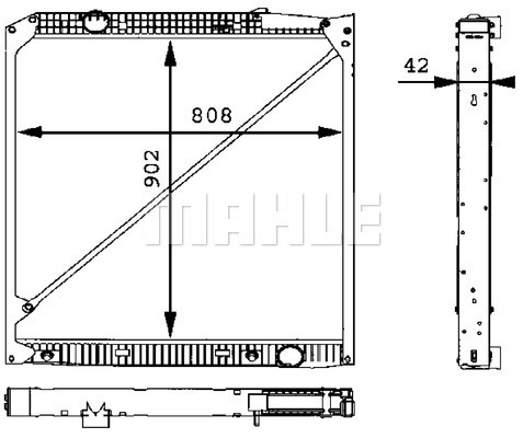 Radiator, racire motor WG2183877 WILMINK GROUP
