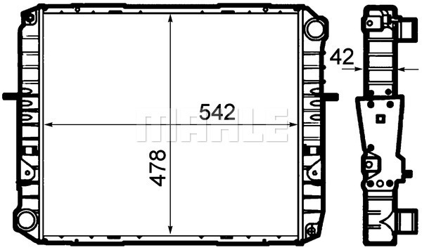 Radiator, racire motor WG2182952 WILMINK GROUP