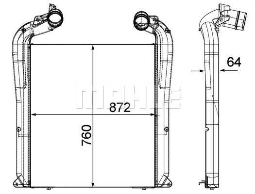 Intercooler, compresor WG2370594 WILMINK GROUP