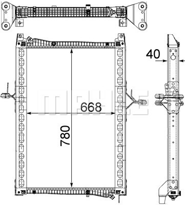 Radiator, racire motor WG2182403 WILMINK GROUP