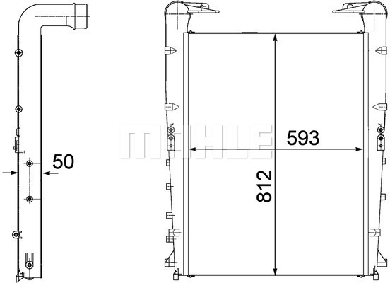 Intercooler, compresor WG2370630 WILMINK GROUP