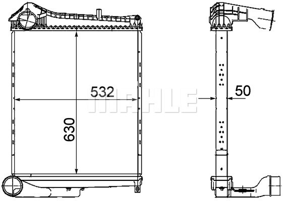 Intercooler, compresor WG2370723 WILMINK GROUP