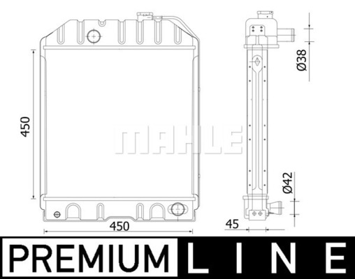 Radiator, racire motor WG2183254 WILMINK GROUP