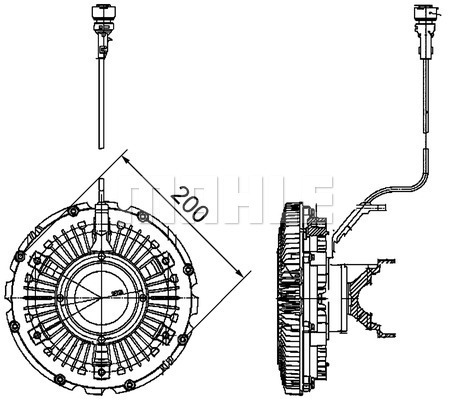 Cupla, ventilator radiator WG2180508 WILMINK GROUP
