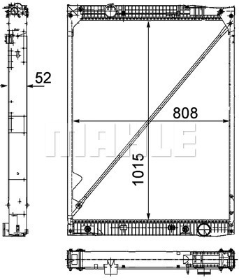 Radiator, racire motor WG2182416 WILMINK GROUP