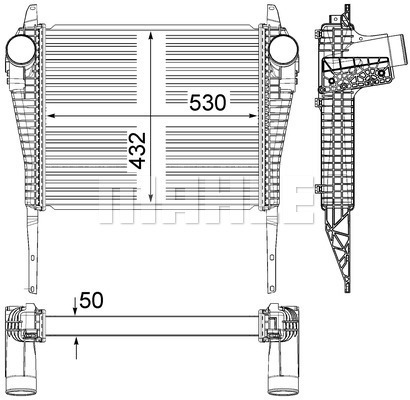 Intercooler, compresor WG2370825 WILMINK GROUP