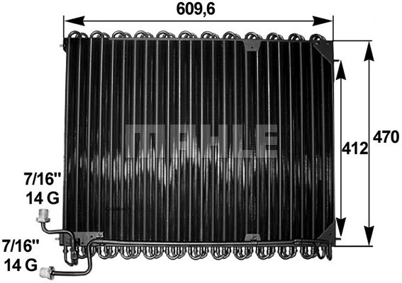 Condensator, climatizare WG2368775 WILMINK GROUP