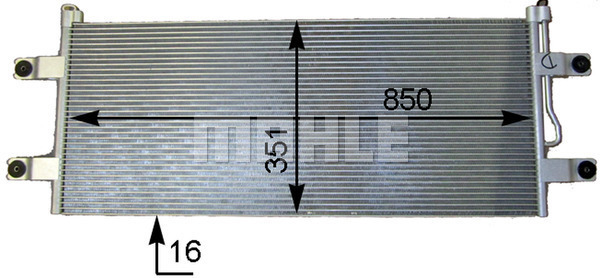 Condensator, climatizare WG2369233 WILMINK GROUP