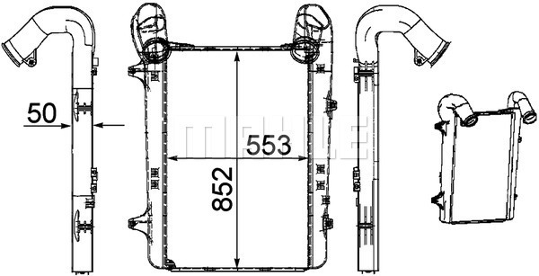 Intercooler, compresor WG2370724 WILMINK GROUP