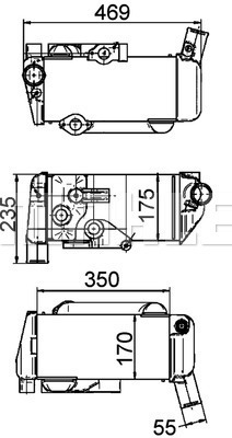 Radiator, retarder WG2181087 WILMINK GROUP