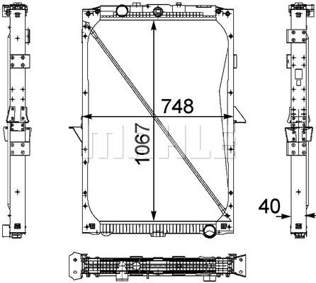 Radiator, racire motor WG2184028 WILMINK GROUP