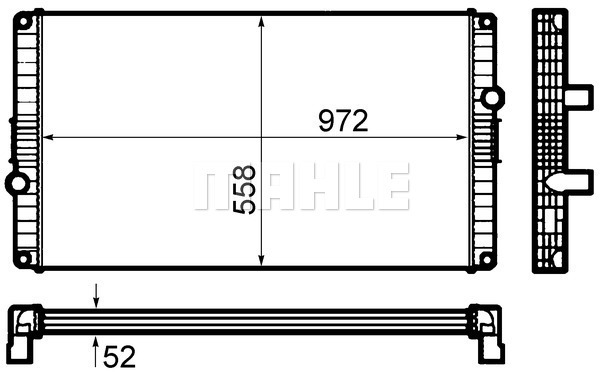 Radiator, racire motor WG2182953 WILMINK GROUP