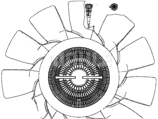 Ventilator, radiator WG2180841 WILMINK GROUP